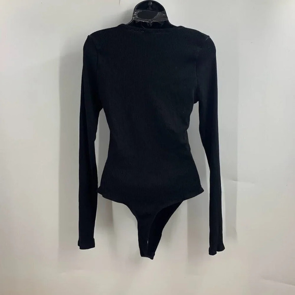 Fashion Nova Women's Ribbed Long Sleeve Square Neck Fitted Bodysuit Size 2X‎ NWT - Picture 2 of 14